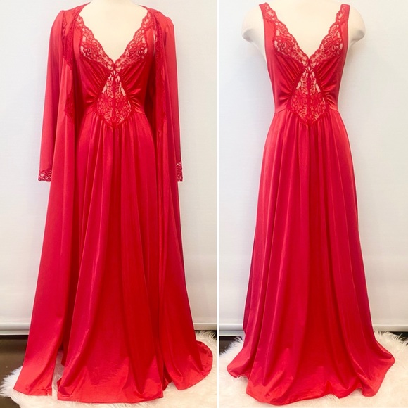 Vintage Intimates & Sleepwear Vintage Silky Satin Nylon Red